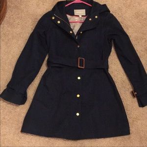 Banana Republic Navy Trench Rain Jacket Small